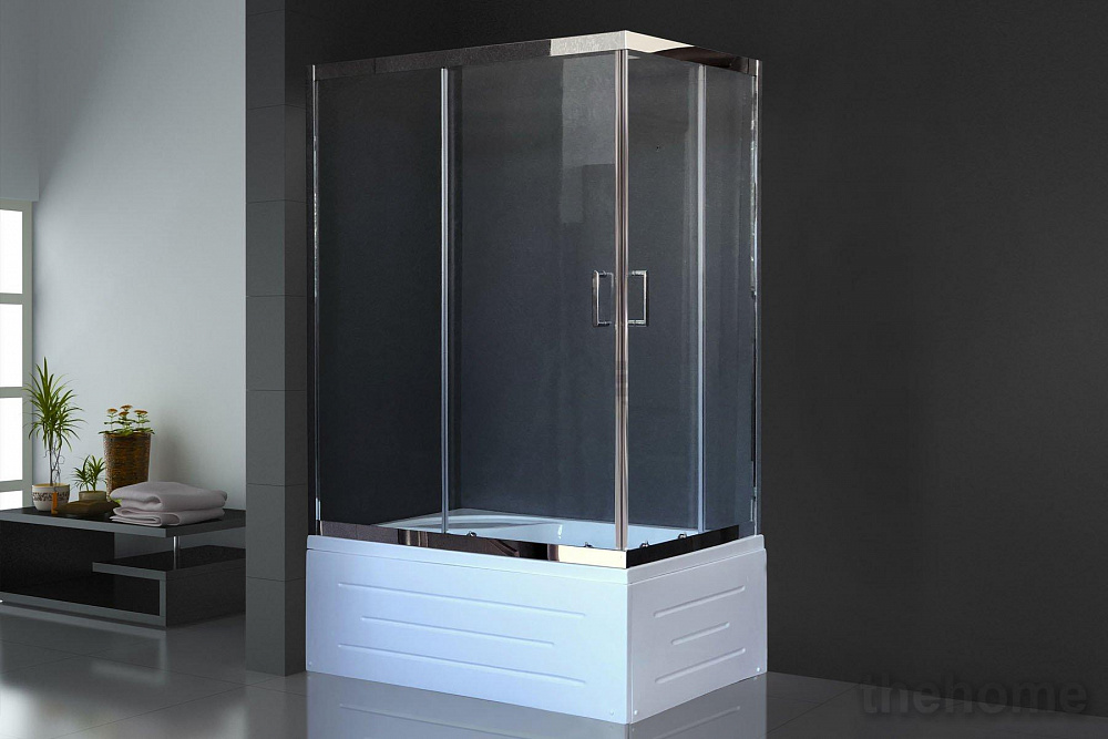 Душевой уголок Royal Bath RB 8120BP-T-CH (прозрачное) L - TheHome