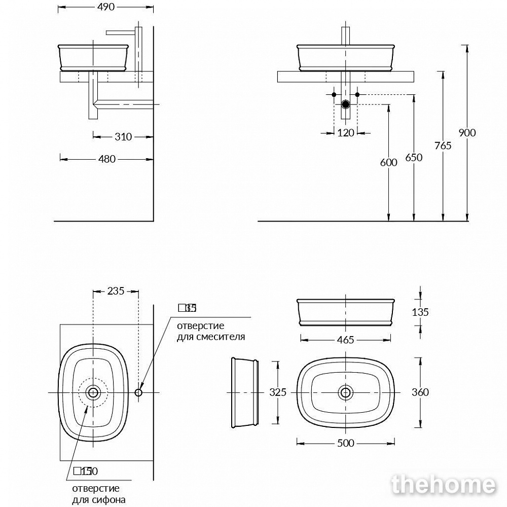 Раковина 50 см Kerama Marazzi Circo CI.wb.50 белый - 4