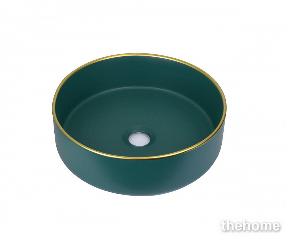 Накладная раковина Bronze de Luxe зеленая 1054 - TheHome