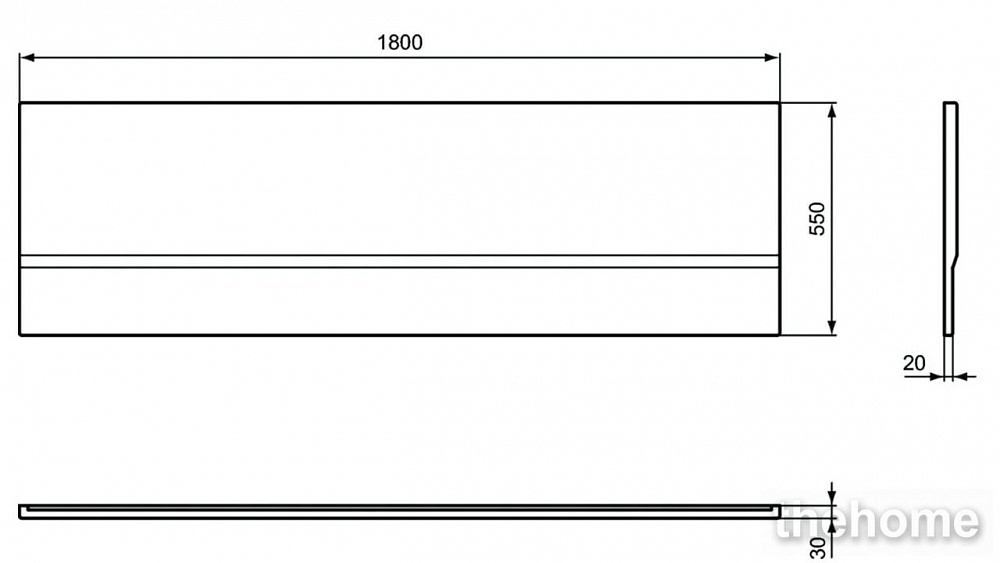 Фронтальная панель Ideal Standard Hotline для ванны 180 см K230101 - 5