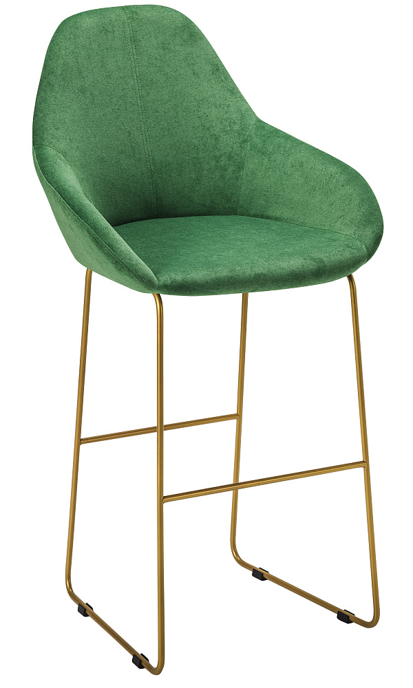 Кресло барное R-Home Kent Грин/Линк Золото - TheHome