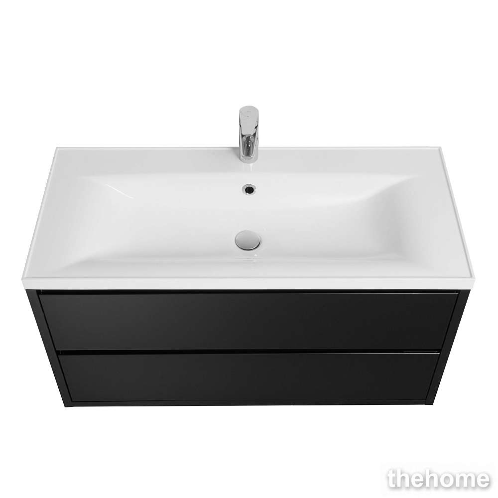 Тумба под раковину 80 см Aquaton Римини 1A226701RN950 чёрный - 2