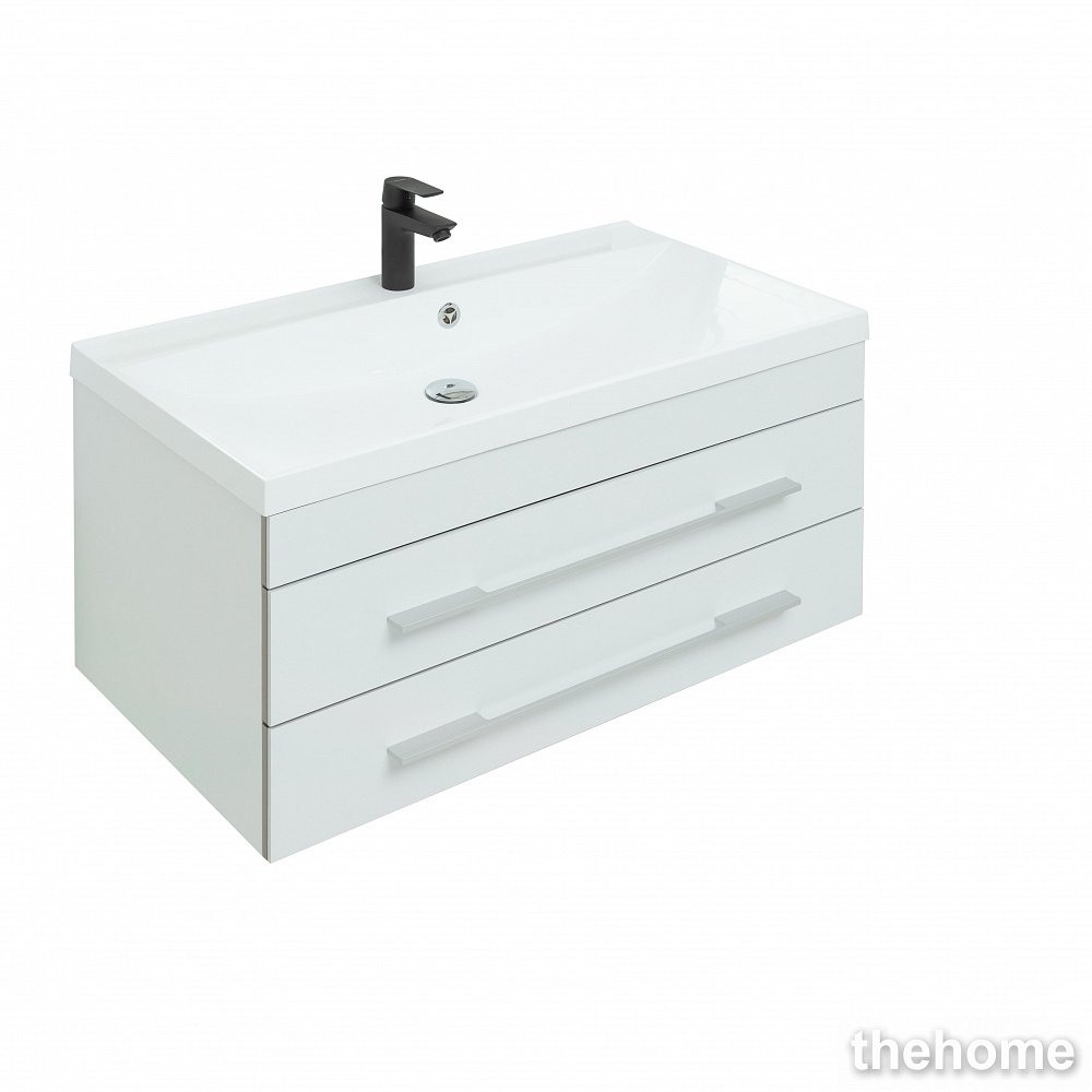 Тумба Aquanet Верона 90 New цв.белый матовый, 272424 - TheHome