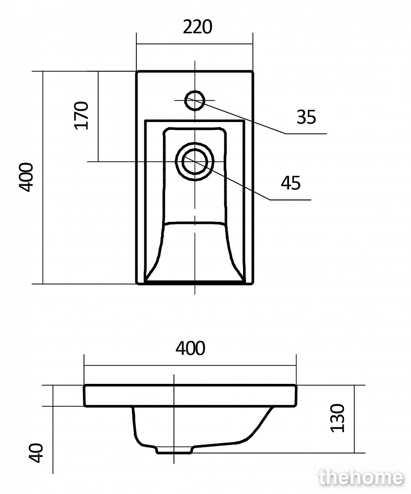 Раковина Santek Миранда 40 1WH302500 - 4