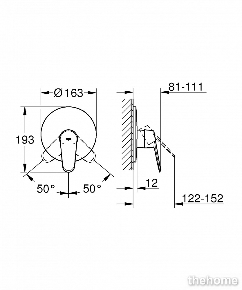 Смеситель Grohe Eurodisc Cosmopolitan 19549002 для душа - 3
