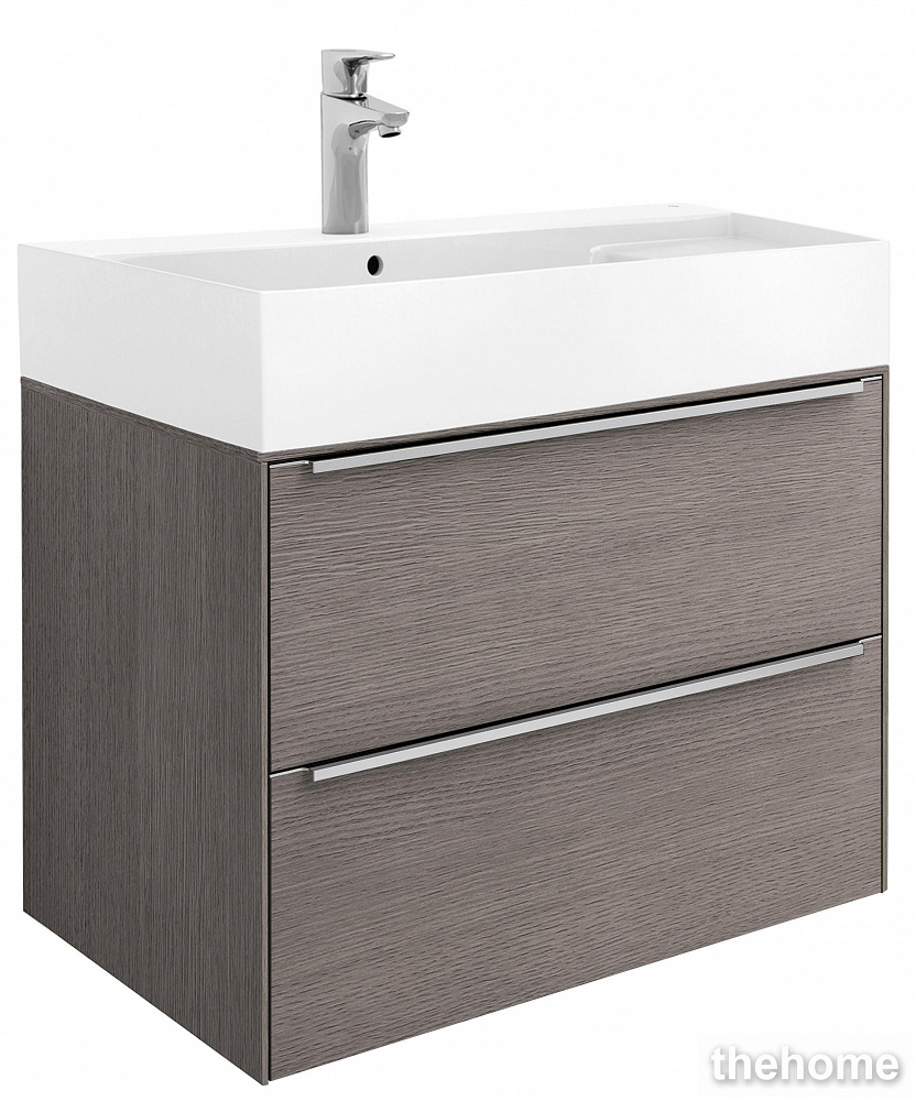 Тумба с раковиной Roca Inspira 80 см 851076402 дуб - TheHome