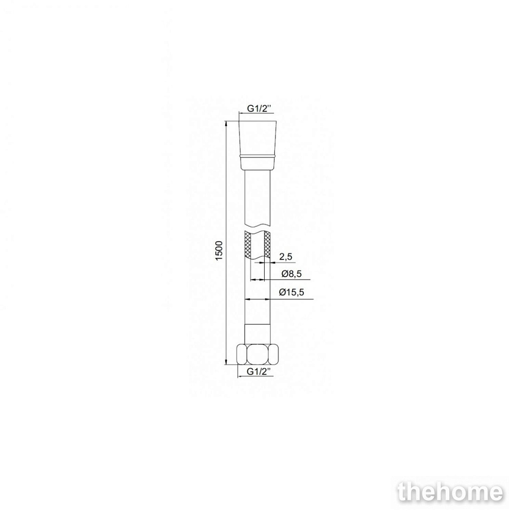 Шланг для душа Iddis 1.5 м Shower Hose 04P15BLi19 чёрный - 4