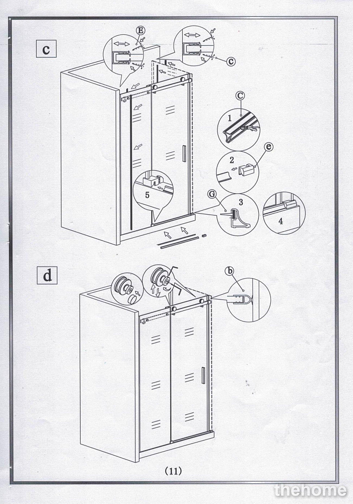 Душевая перегородка GOOD DOOR Galaxy SP-90-C-B - 11