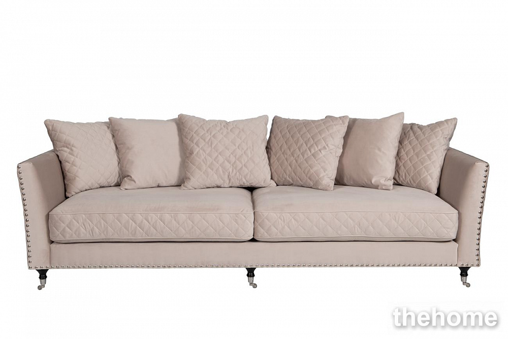 Диван Sorrento 250 трехмест., велюр крем-брюле Bel42 250*101*90 Garda Decor - TheHome