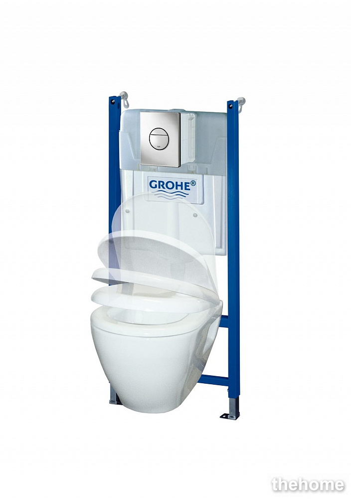 Инсталляция с унитазом и клавишей с сиденьем микролифт Grohe Solido Ceramic 38950000 - 2
