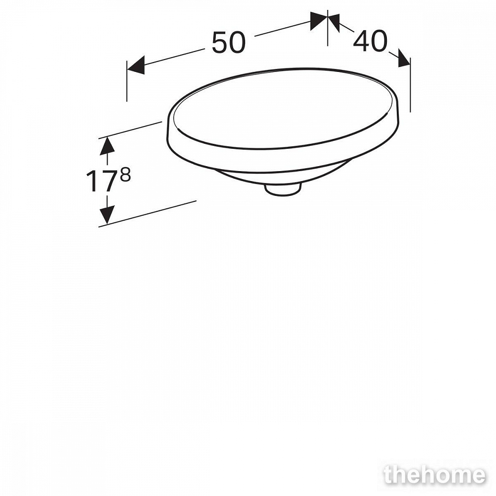 Раковина Geberit Variform 50см 500.710.01.2 белая - 7