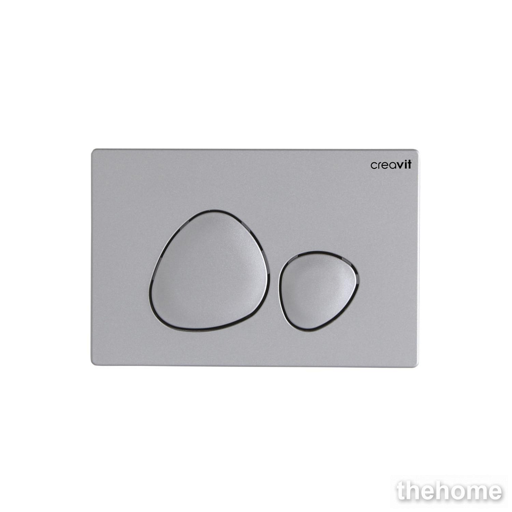 Клавиша смыва для инсталляции Creavit Spa GP7002.00 матовая серая - TheHome
