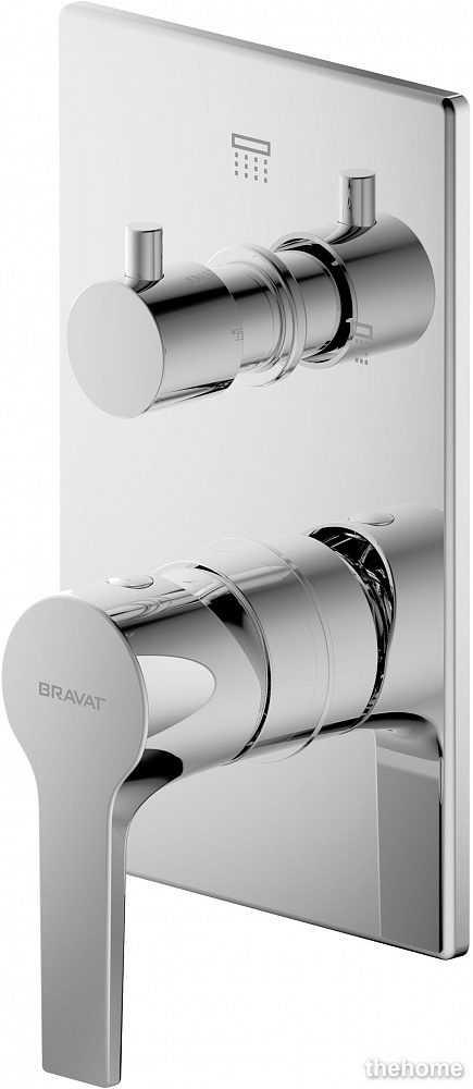 Смеситель Bravat Prolate P69219CP-2-ENG для ванны с душем - TheHome