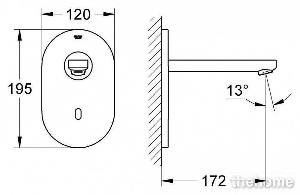 Смеситель Grohe Euroeco Cosmopolitan E 36273000 для раковины - 4