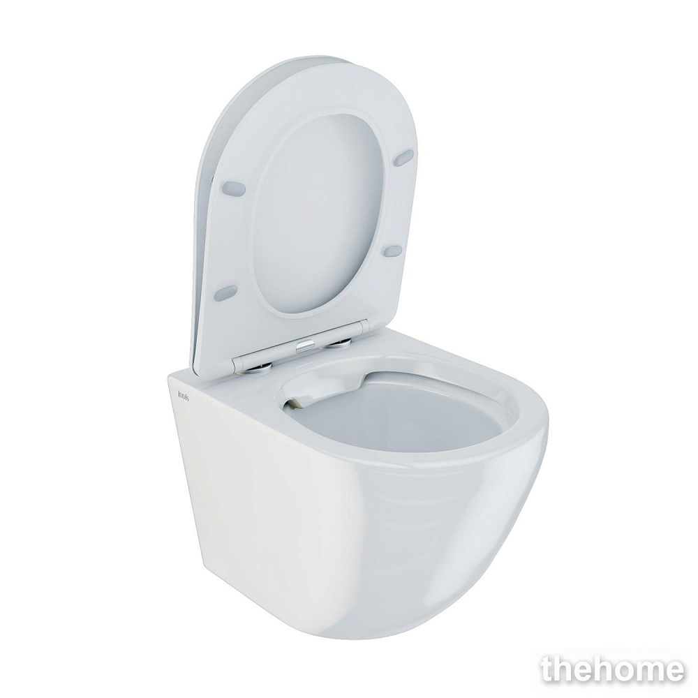 Подвесной унитаз безободковый Iddis Blanco BLARDSEi25 с крышкой-сиденьем микролифт - 6