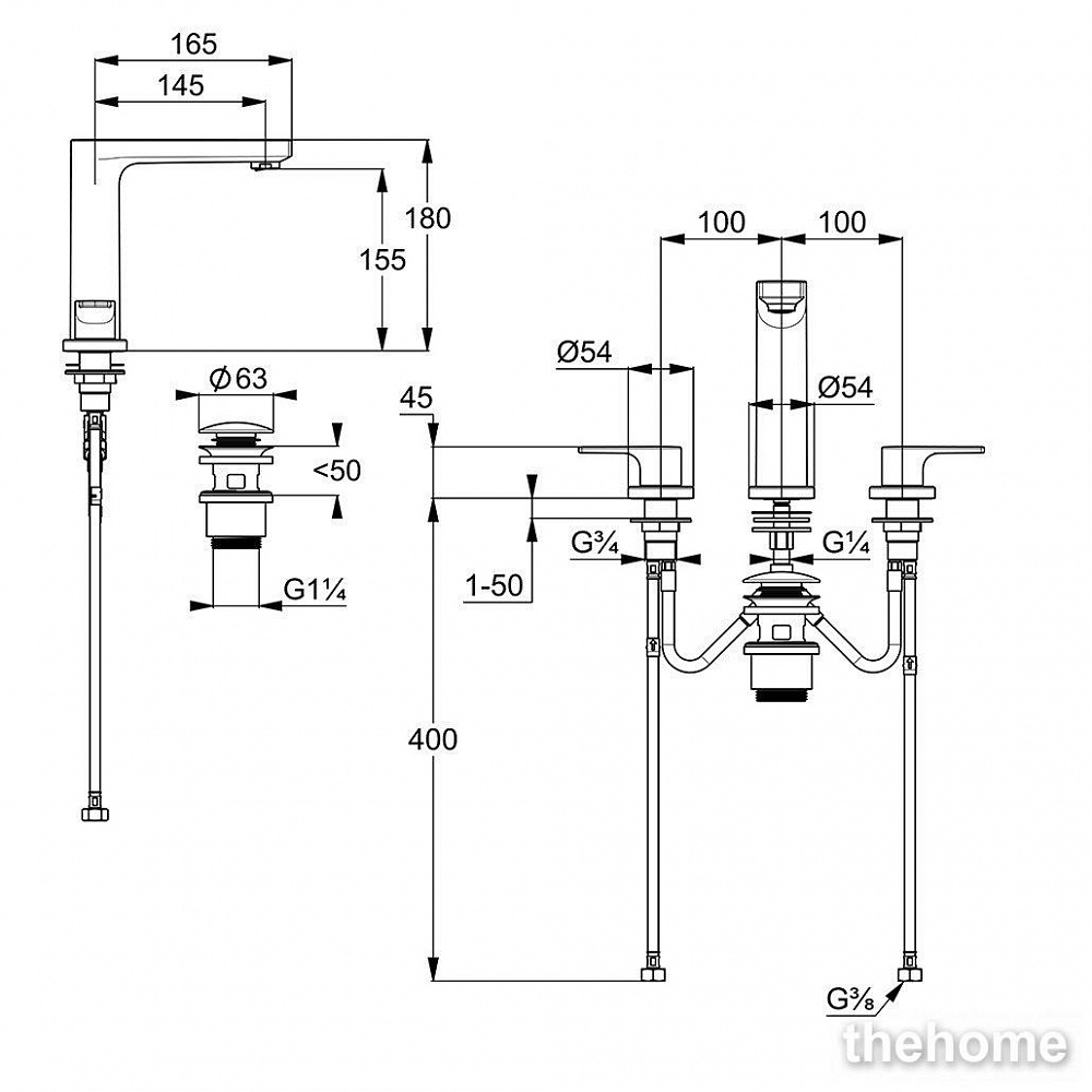 Cмеситель Kludi Zenta sl 483930565 для раковины хром - 2