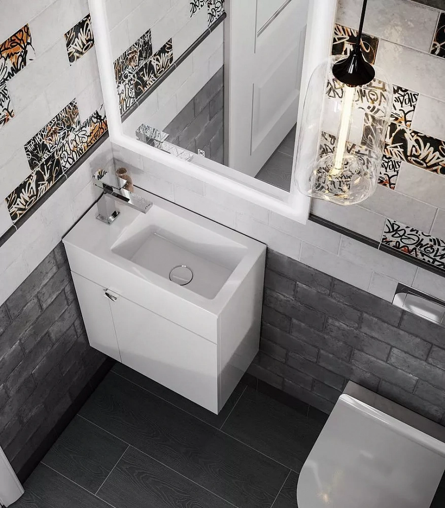 Раковина 50 см Kerama Marazzi Lato LA.wb.50 белый - 3