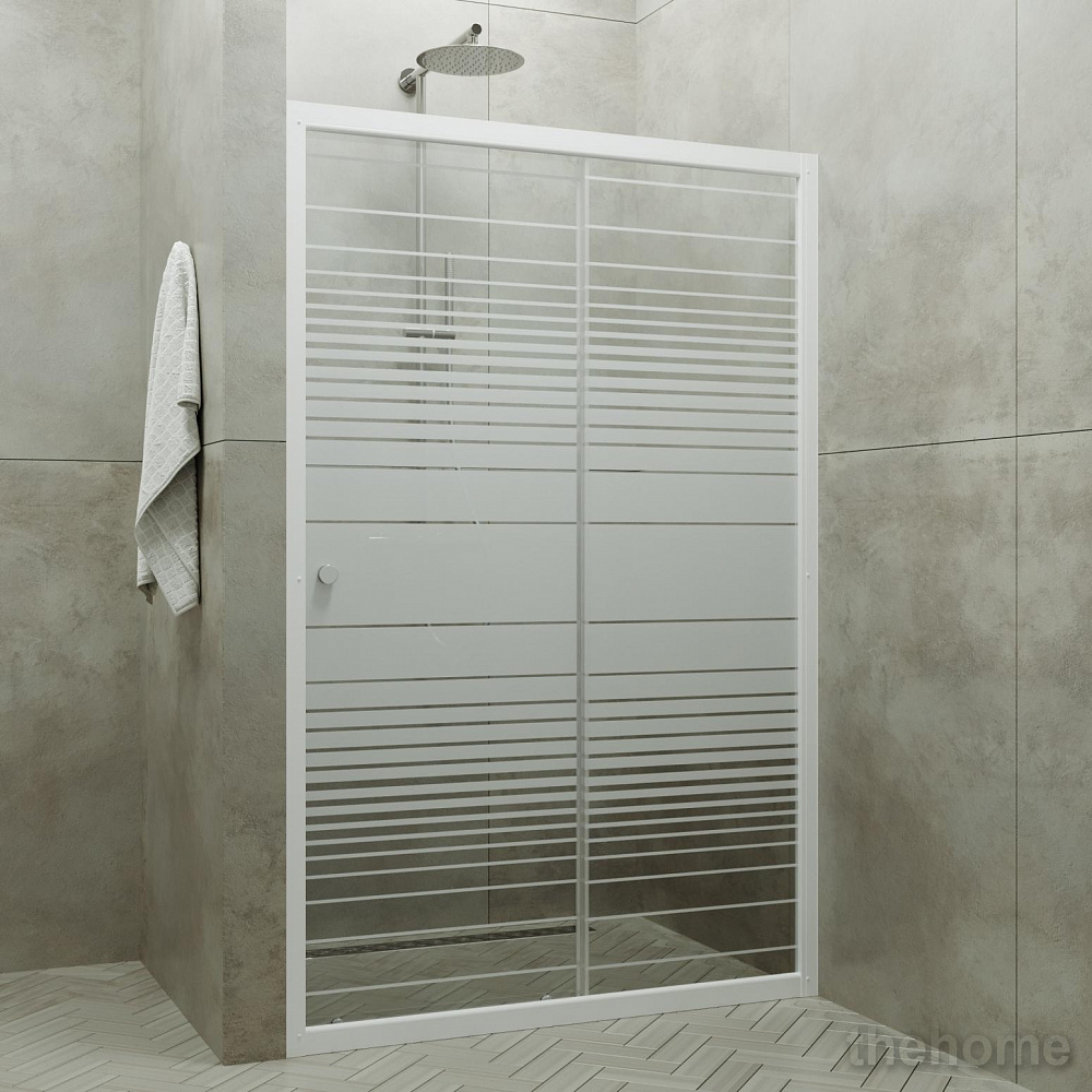 Душевая дверь Triton Слайд 120x185, белый - 4