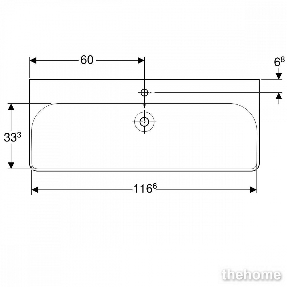 Раковина подвесная GEBERIT Smyle Square 500.226.01.1 - 4