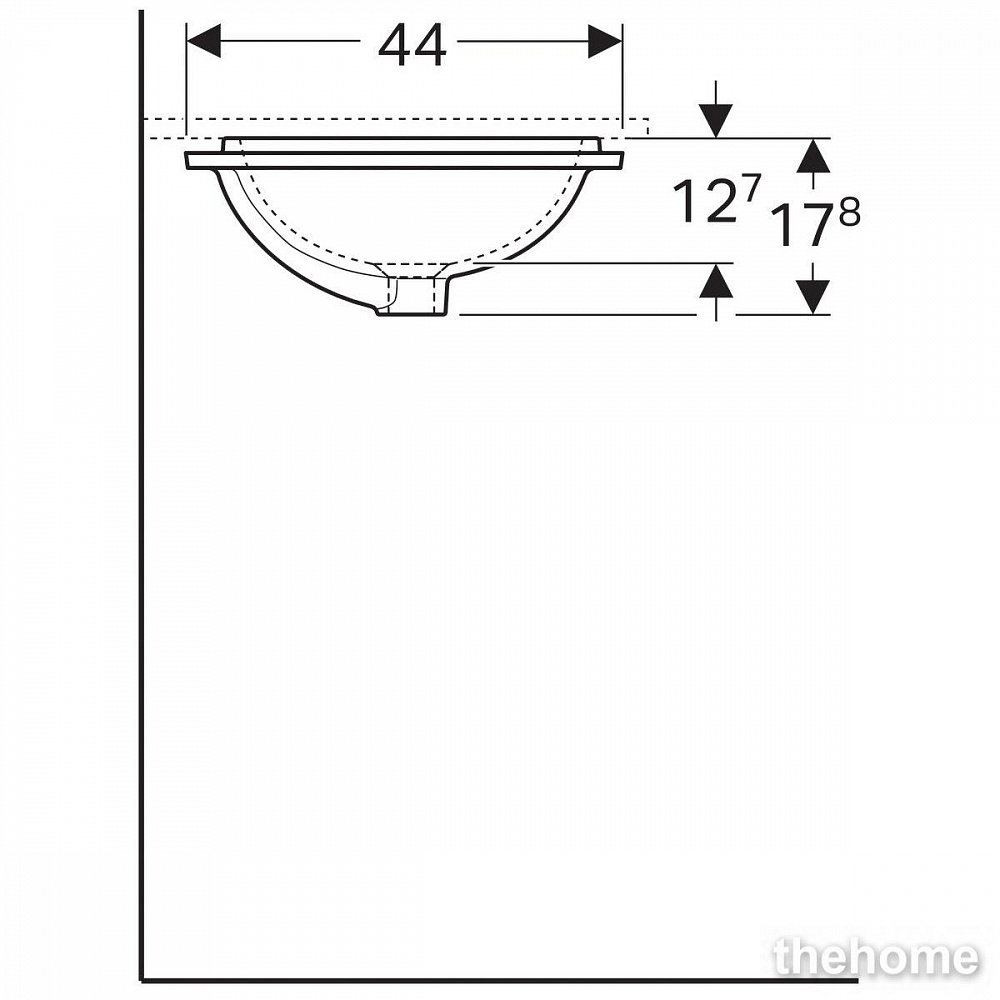 Раковина Geberit Variform 53см 500.762.01.2 белая - 5