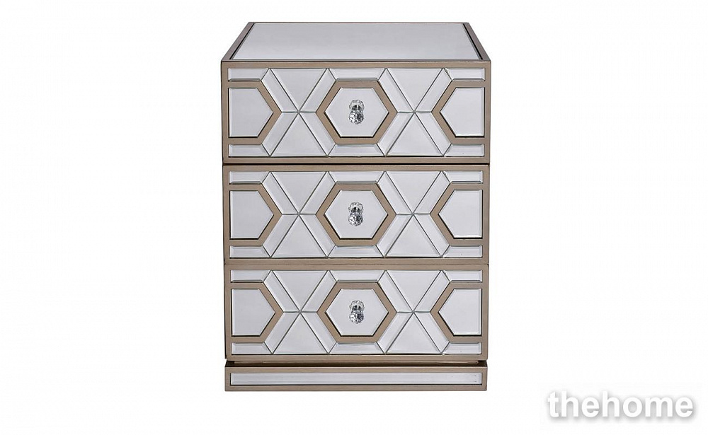 KFG044 Тумба зеркальная 3 ящика  46*42*66см Garda Decor - TheHome