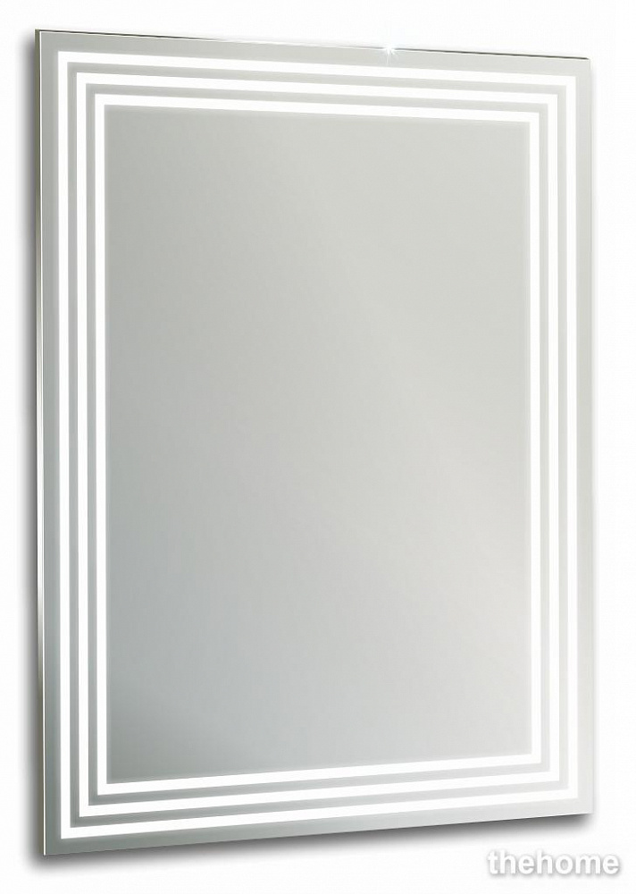 Зеркало Aquanika Quadro 60х80 см AQQ6080RU06 с подсветкой и сенсорным выключателем - TheHome