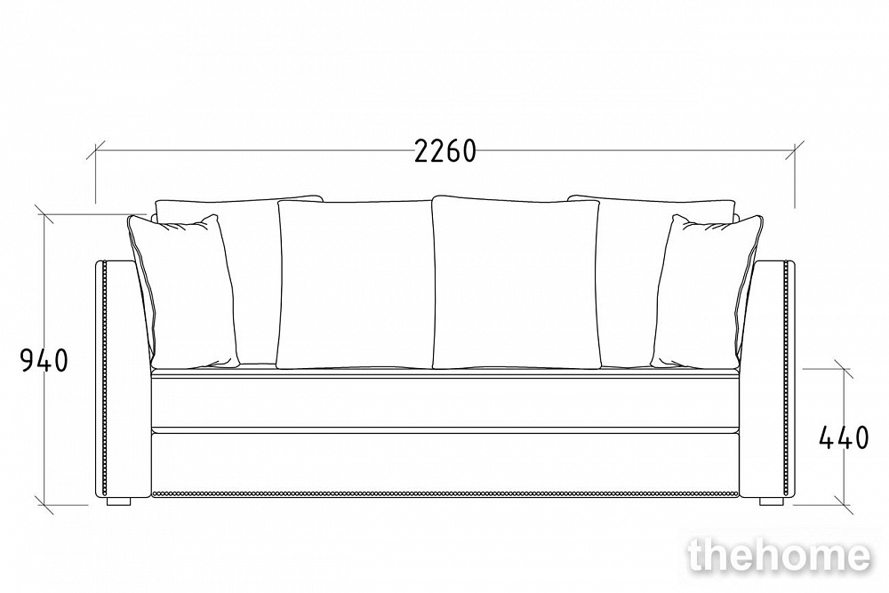 Диван Mores трехмест. раскл., велюр бирюзовый Bel36 226*103*94см Garda Decor - 7