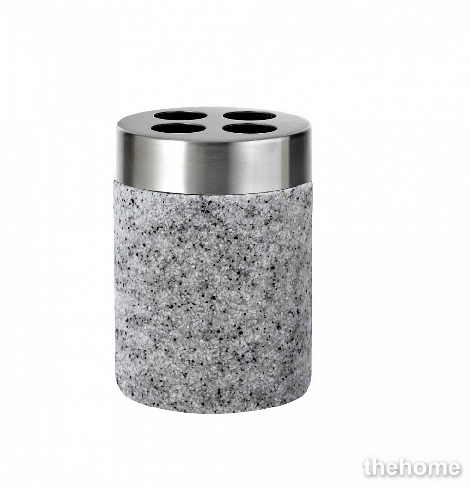 Стакан для зубных щеток Ridder Stone 22010207, серый - TheHome