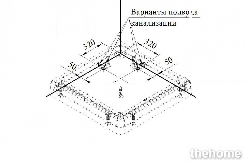 Душевой поддон Radomir 110x110 - 3