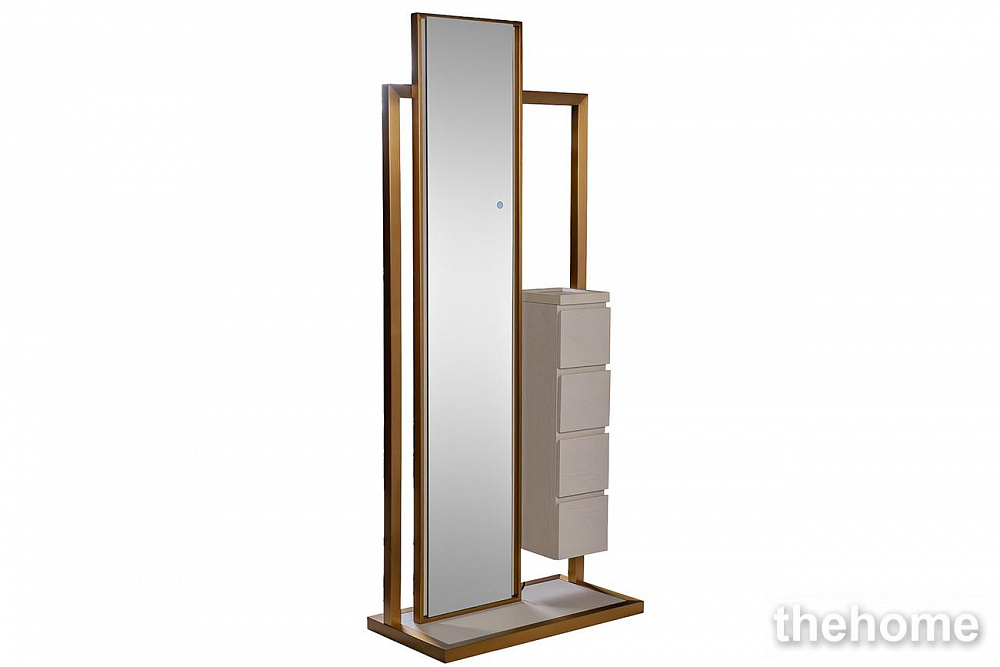 58DB-18158ZERK Тумба с зеркалом и подсветкой св.шпон 75*40*180см Garda Decor - TheHome