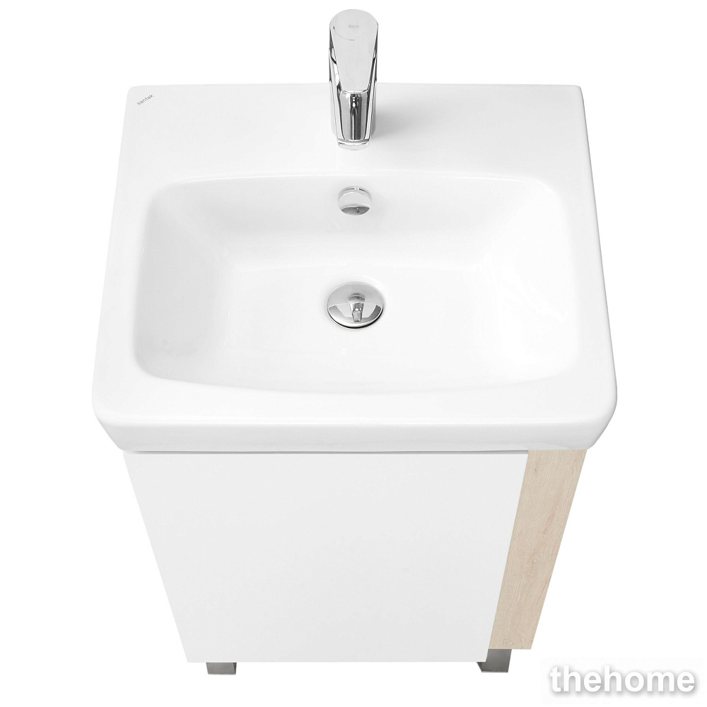 Тумба под раковину Aquaton Кантри 50 1A257801AHB20, белый / дуб верона - 3