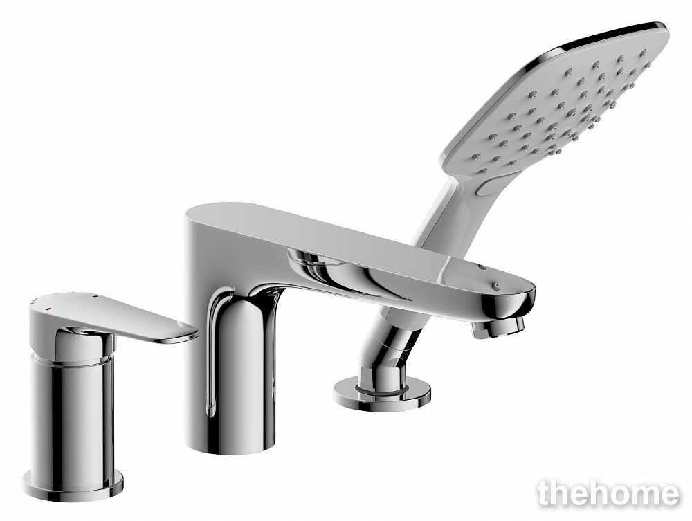 Смеситель на борт ванны Bravat Iguassu F5173218CP-1-RUS - TheHome