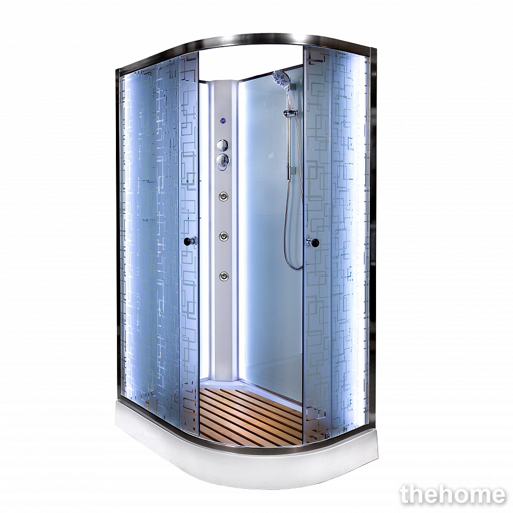 Душевая кабина Deto ЕМ1512 L N LED с гидромассажем - TheHome