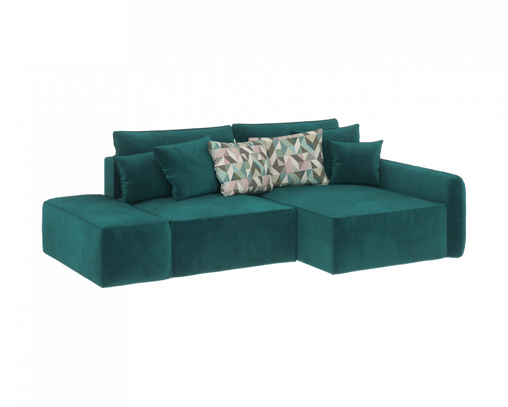 Диван угловой DeeOne Портленд-3 AAA4150024 зеленый - TheHome