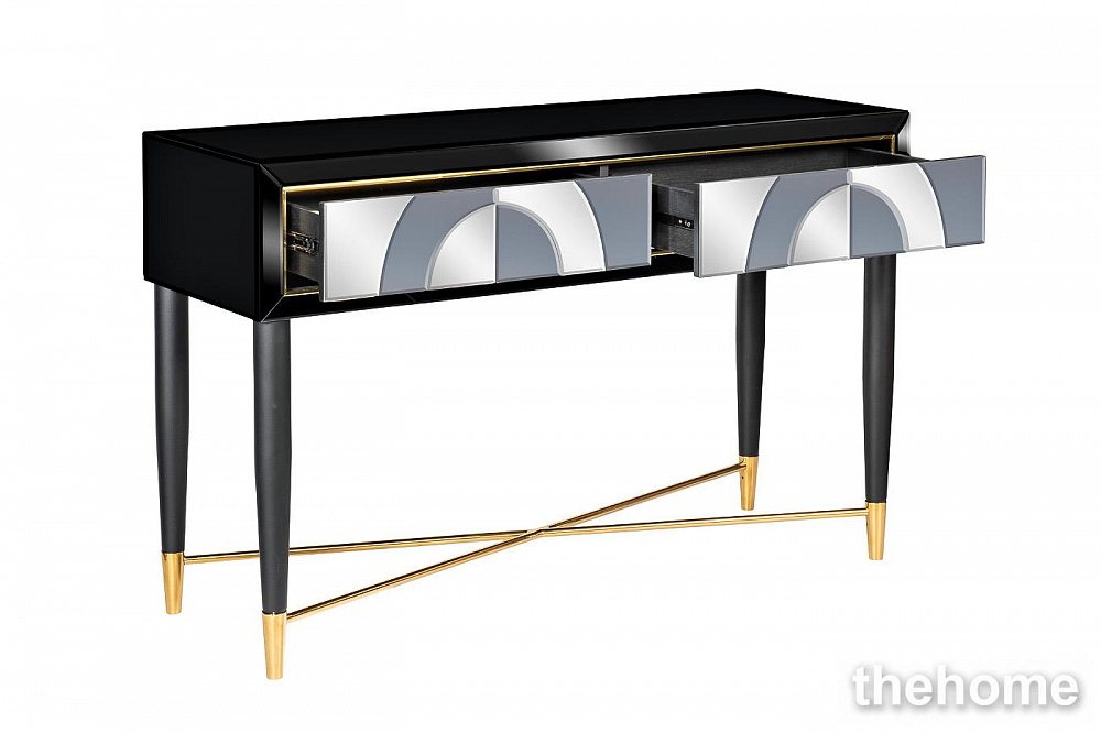 KFG122 Консоль 2 ящика зеркало двухцветное 120*42*75см Garda Decor - 3