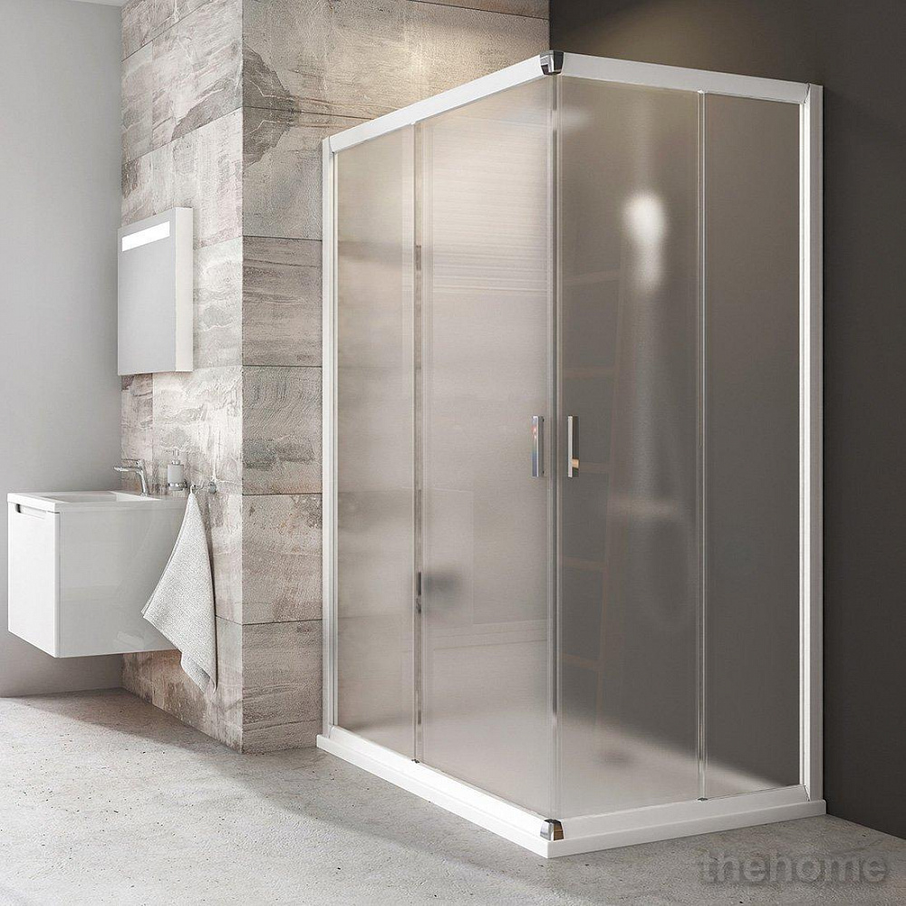 Душевой уголок Ravak BLIX BLRV2K-80 белый+ стекло Grape - TheHome