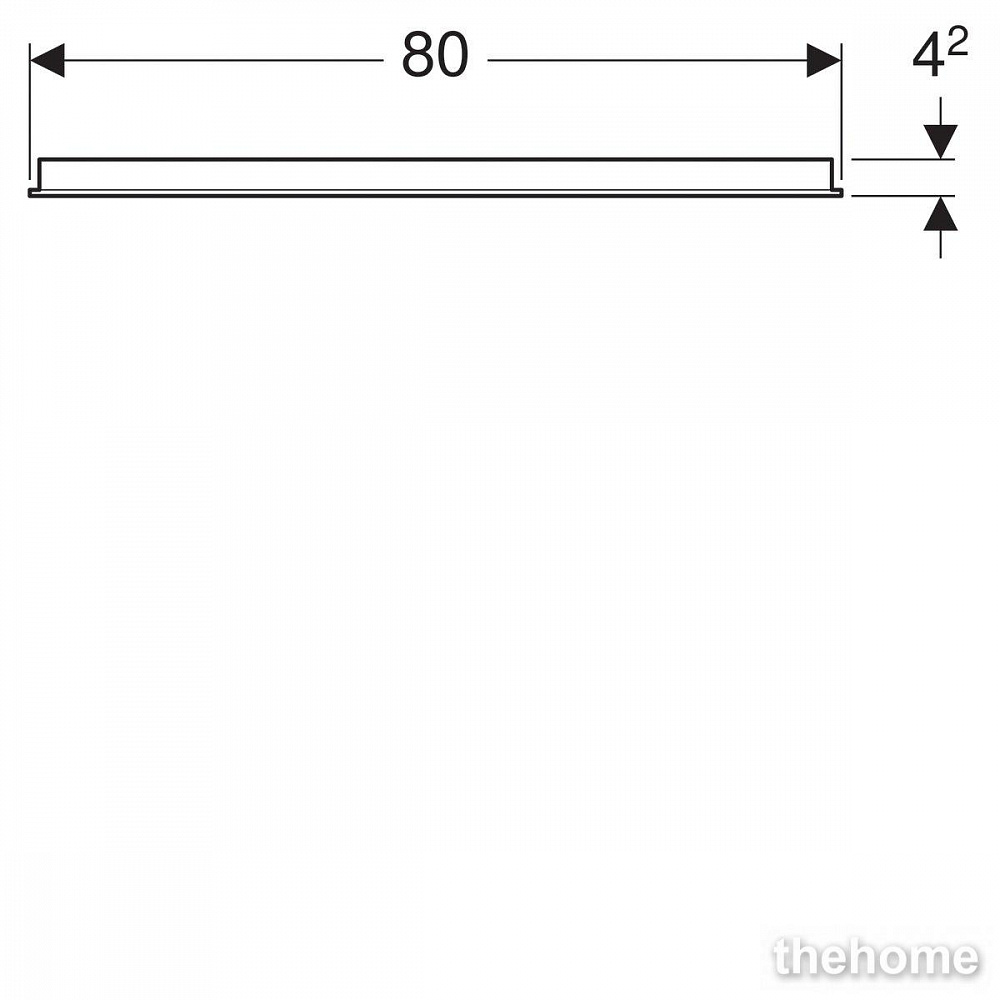 Зеркало Geberit Option 80х65см 500.588.00.1 с подсветкой - 5