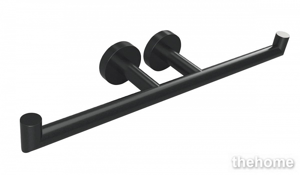 Держатель туалетной бумаги Bemeta Dark 104201070 двойной 38.5 x 8.5 x 5.5 см, черный - TheHome