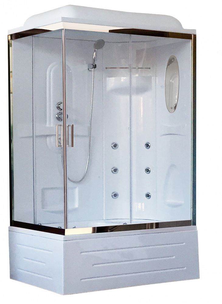 Душевая кабина Royal Bath RB 8100BP2-T-CH (прозрачное) R - TheHome