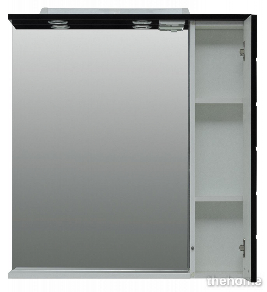Зеркало-шкаф Aquanet Сити 85 00170560 белый / черный - 6
