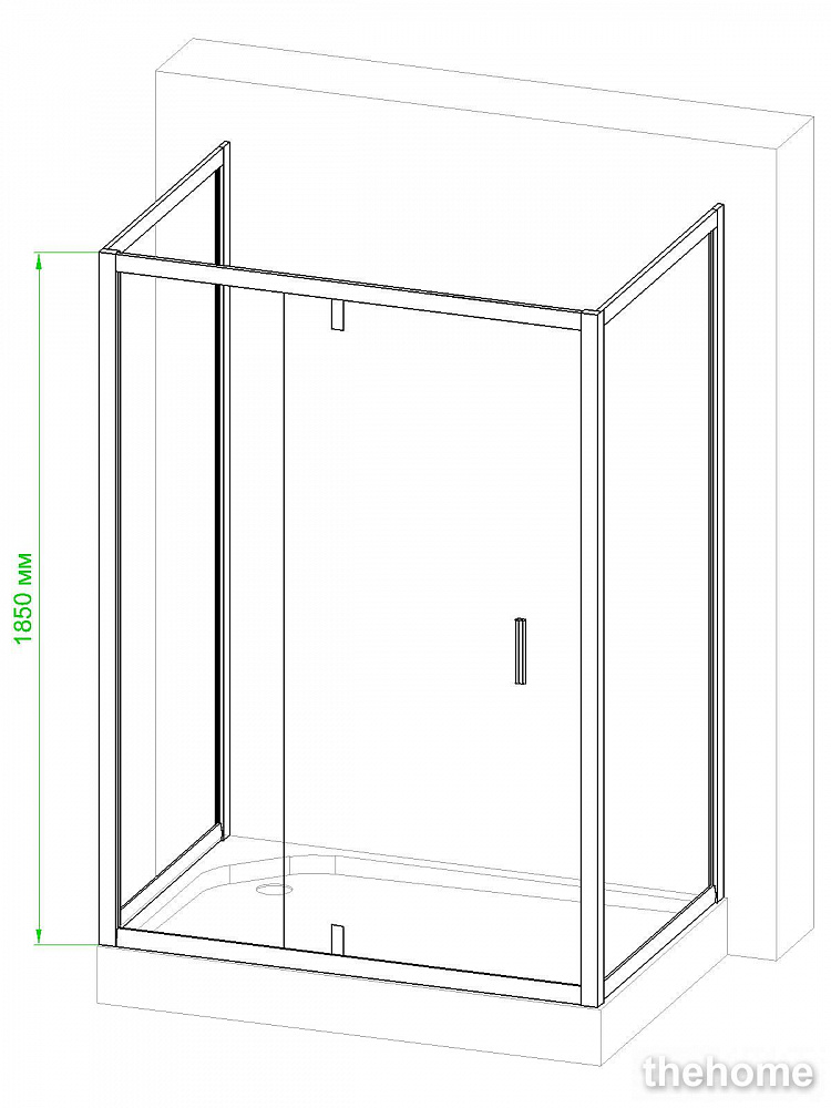 Душевой уголок Royal Bath HV-C-CH-P 120x90x185 рифленое - 3