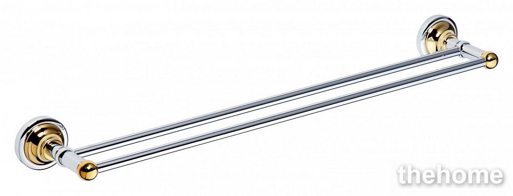 Полотенцедержатель двойной Bemeta Retro 144204058 66.5 x 12 x 6.5 см, хром/золото - TheHome